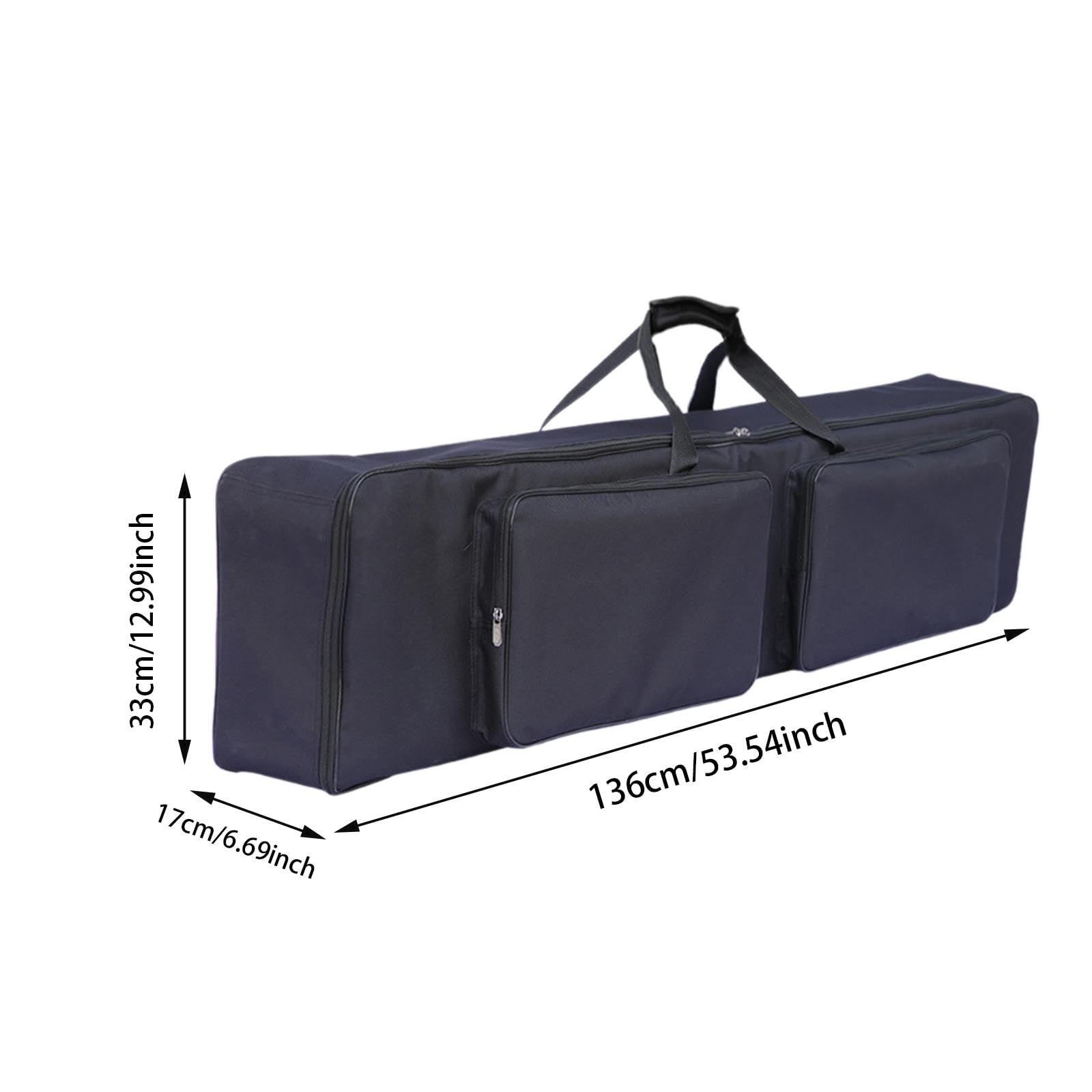 Custodia per Pianoforte Elettrico, Tastiera a 88 Tasti, Borsa Da Trasporto con Tasca, Borsa a Tracolla Antiurto, Borsa Portatile per Concerti, B