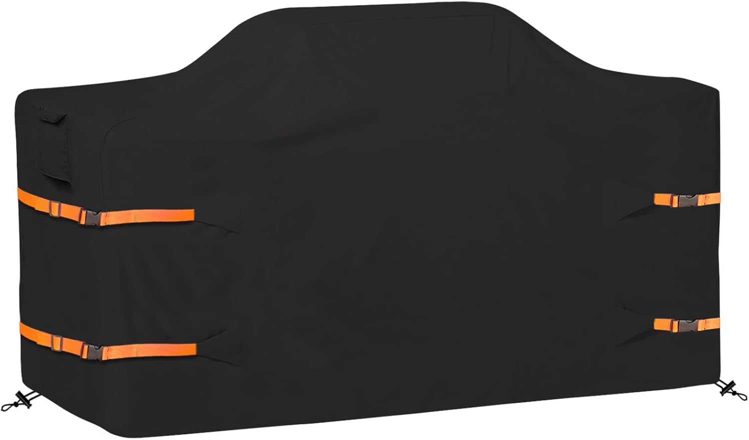 98 in Island Grill Cover,98 Inch Island BBQ Grill Head Cover,600D Oxford Cloth Heavy Duty Waterproof Suitable for Outdoor Island Grill BBQ Black