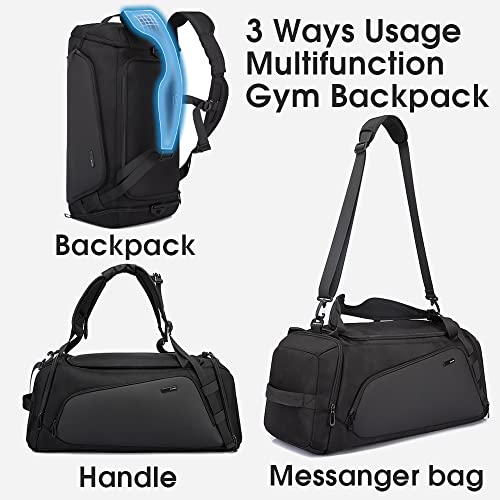Bange Gym Bag For Men,Dry And Wet Depart Pocket Sports Duffel Backpack With Shoes Compartment,Short-Distance Trip Duffel Gym Bag For Men Women #TOP5