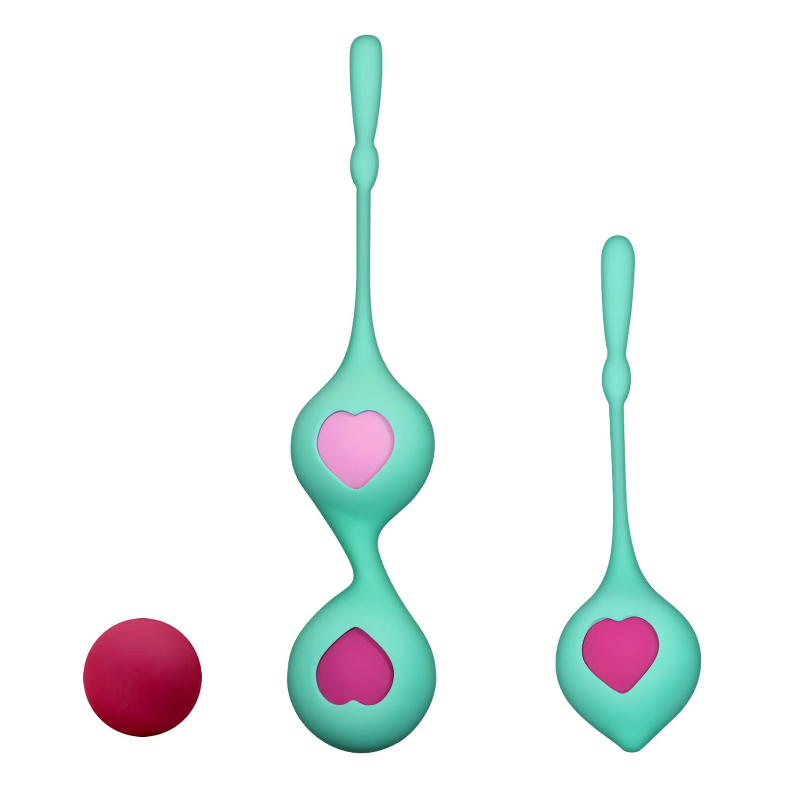 SXOVO Palline Vaginali - Palline di Kegel con Sfera Traballante Incorporata per Migliorare gli Esercizi di Kegel, 2 Manicotti in Silicone + 4 Kegel Balls Donna Intercambiabili di Diverso Peso