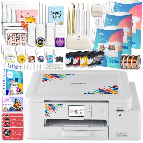 Brother SP-1 Sublimation Printer Deluxe Bundle with Full Ink Set, 460...