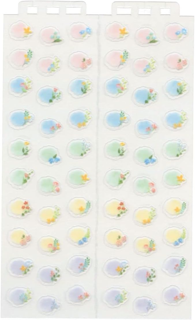 Midori 82599 Day planner sticker/sticker for desk calendar schedule sticker M 【flower pattern】