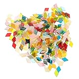 Fournitures de bricolage : ces carreaux de mosaïque aux couleurs douces ne perdront pas leurs couleurs, peuvent être collés avec du coulis prémélangé, du matériau de mosaïque