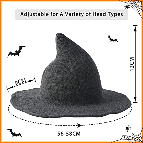 crazy bean Cappello da Mago Halloween Cappello da Strega Halloween Cappelli a Punta per Adulti Cappelli Costume Accessori Costume Cosplay Feste in Maschera