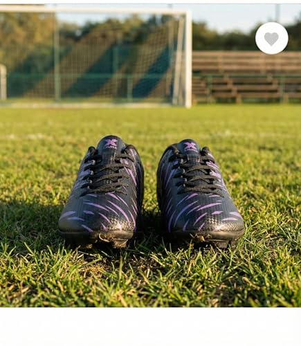Image of XXUMA Unisex Faux Leather TPU Sole Football Shoes Durable Lightweightand Enhanced Grip