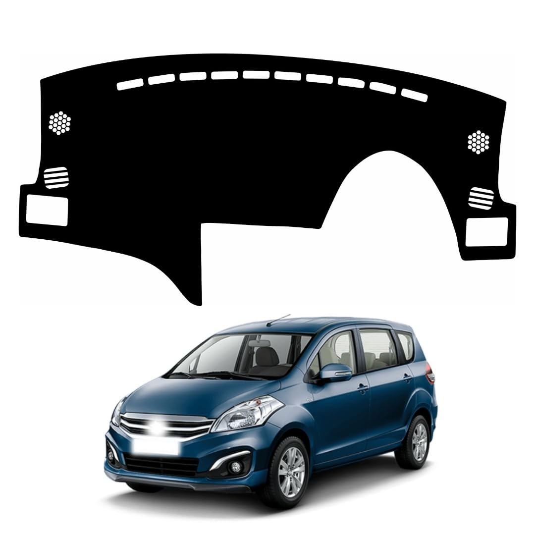 ZEETAS Car Dashboard Cover Compatible with Maruti Suzuki Ertiga 2012 to 2018 Dustproof, UV Resistant | All-Weather Protection | Custom Fit Car Accessories (Balck)-image-37