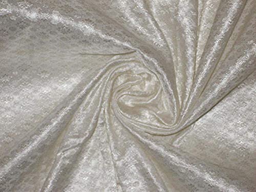 Brocart de soie largeur 44 pouces tissu jacquard au mètre