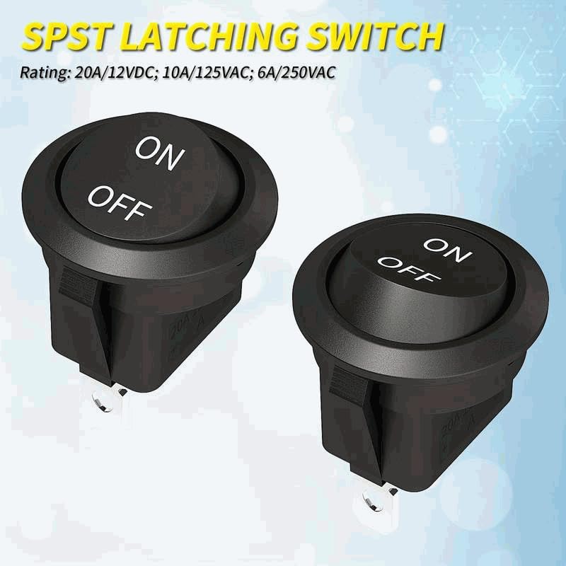 Interruptor Basculante con cable SPST ON/OFF 2 pin, 1 Unidad - imagen 4