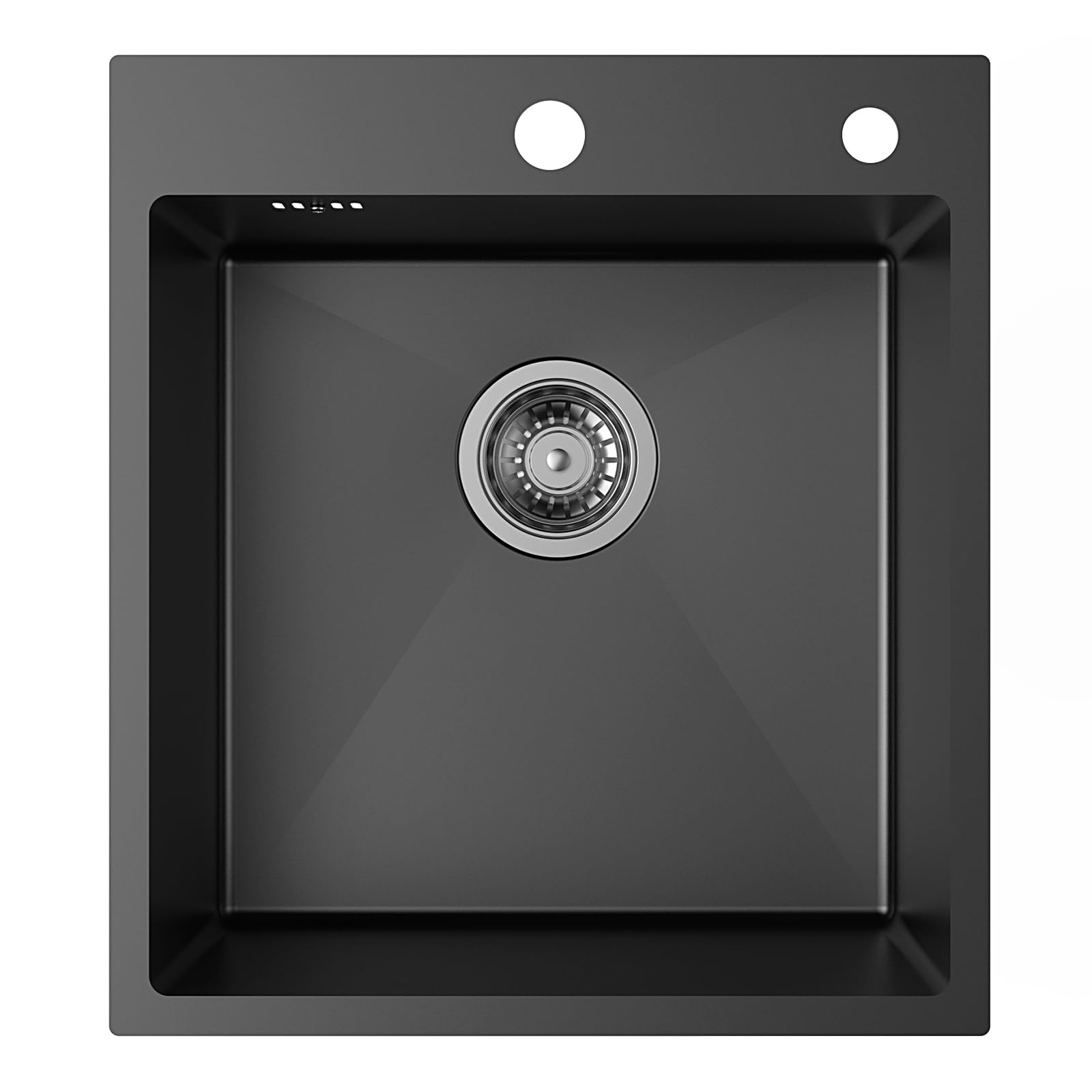 Lavello Cucina 1 Vasca 70x44 Cm In Acciaio Inox - Lavandino Da Appoggio, Incasso O Filotop Con Scarico - Foto 13