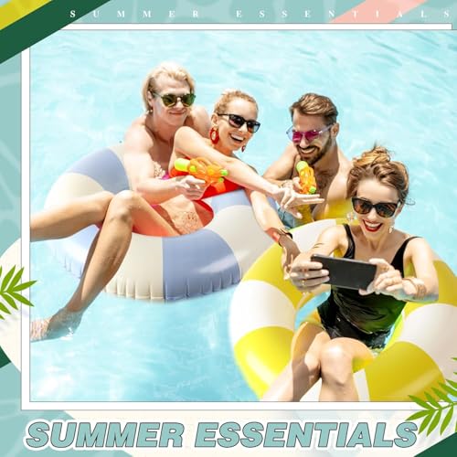 Image of 2 PCS Inflatable Pool Floats for Swimming Pool Party Lake Beach Adults - Floaties Pool Tubes Swim Rings Tubes Floaties for Beach Pool Party Decorations