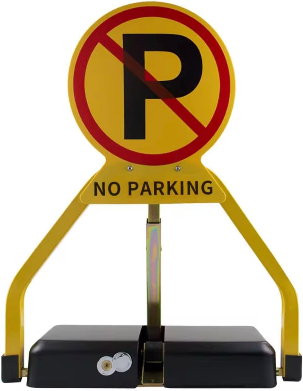 Guxin Tech Automatic Remote Control Parking Lock, Large lithium battery big motor, 2PCS 30M wireless remote control Ip67 Carport Auto Space Stall Barrier Private Car Parking,Car Park