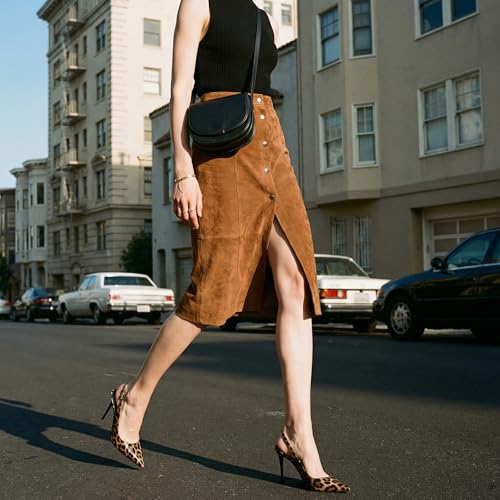 Image of Adrizzlein Slingback Heels for Women Stiletto High Heels Pumps