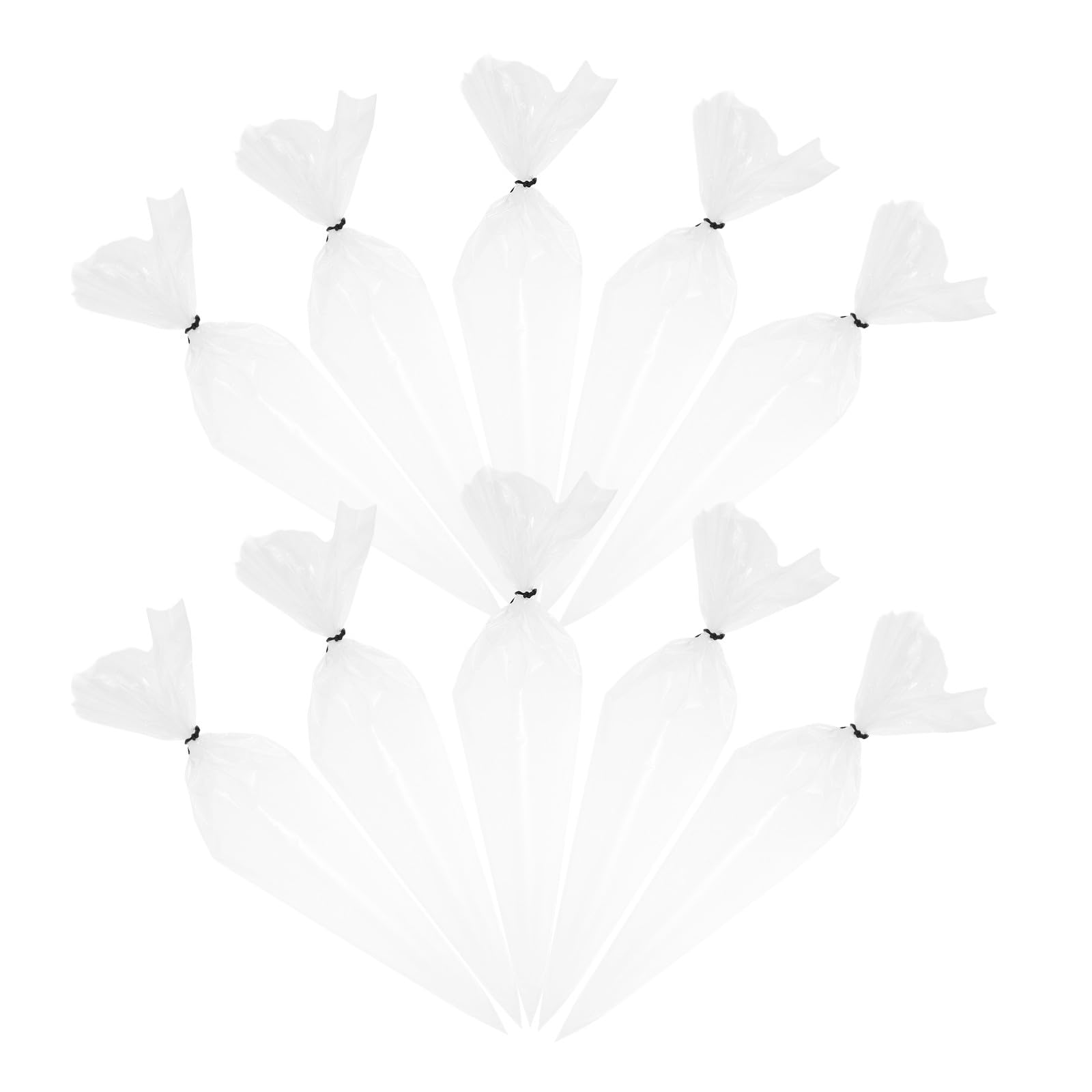 Homoyoyo 50Pcs 16-Inch Tile Grout Bags with Molded Tip, Heavy Duty Masonry Piping Cement Bags for Exterior Wall Grouting and Brick Repair, Grout Sealer Applicator Pouches for Tile