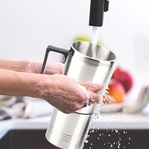 Miniatura 4 de Taza térmica de 12 V para automóvil, taza térmica de acero inoxidable para viaje, hervidor eléctrico de café, calentador de agua portátil,