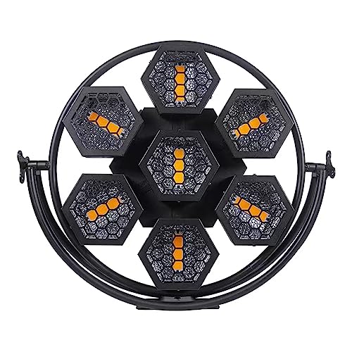 JUNMAN 7 Head Led Retro Background Effect Light DJ Disco Stage Lights 1pc Pack