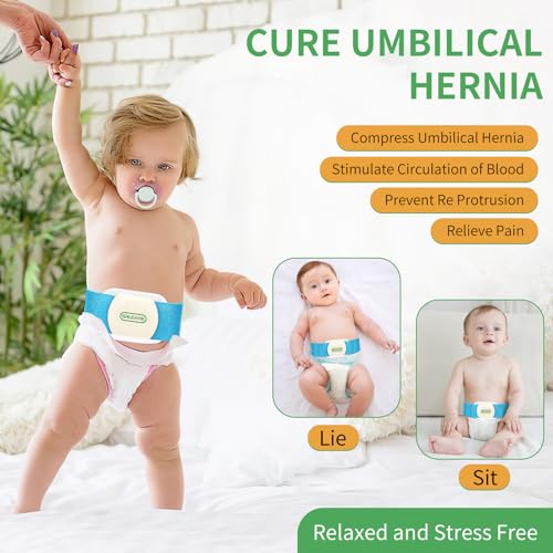 Faja para hernia umbilical para bebé ajustable y transpirable miniatura 4