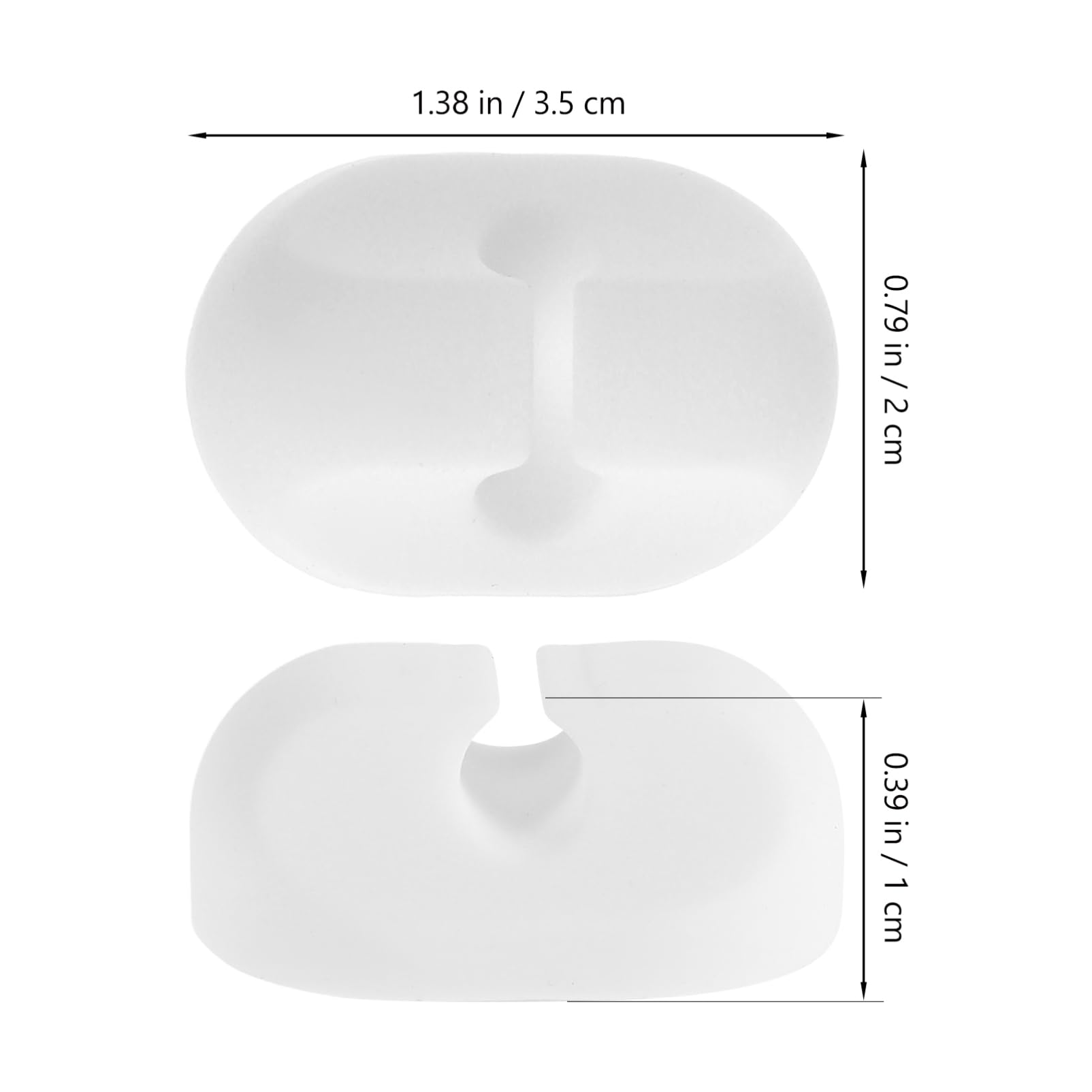 SEWACC 6Pcs Adhesive Cable Management Clips Silicone Cord Holders for Organizing Charging Cables Data Lines and Earphones Space Saving for Desk and Home