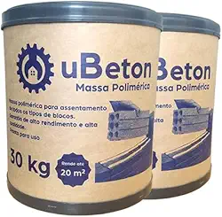 Argamassa Polimérica para alvenaria - Cola Tijolo/Bloco – 2 und Barrica 30 kg – 60kg - uBeton