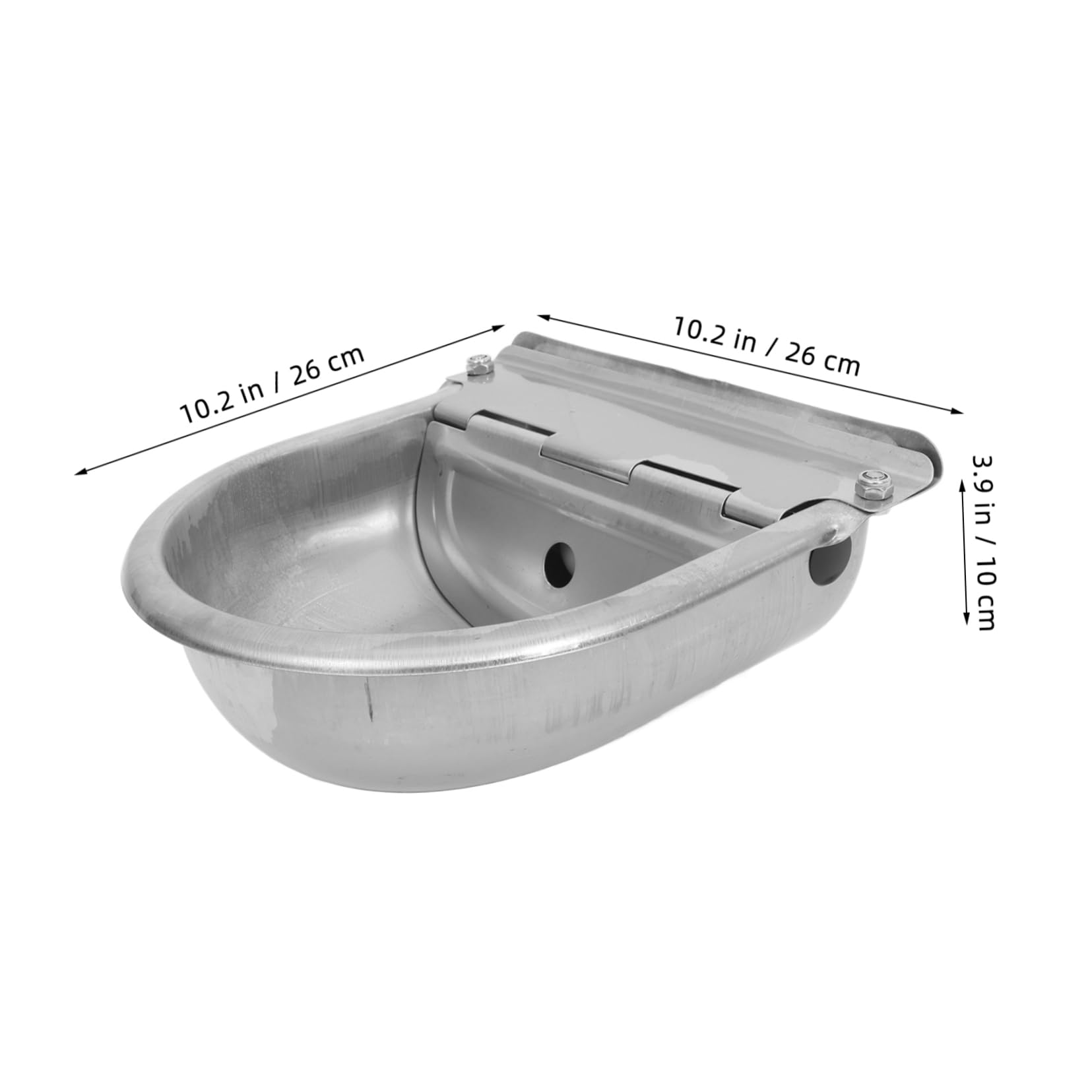 Holibanna Stainless Steel Automatic Water Bowl Cattle Livestock Water Feeder Float Farmhouse Waterdispenser