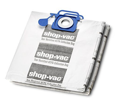 Image of Shop-Vac 9021733, Tear Resistant HEPA Collection Bags, Fits 5-10 Gallon Vac Tanks, (2-Pack)