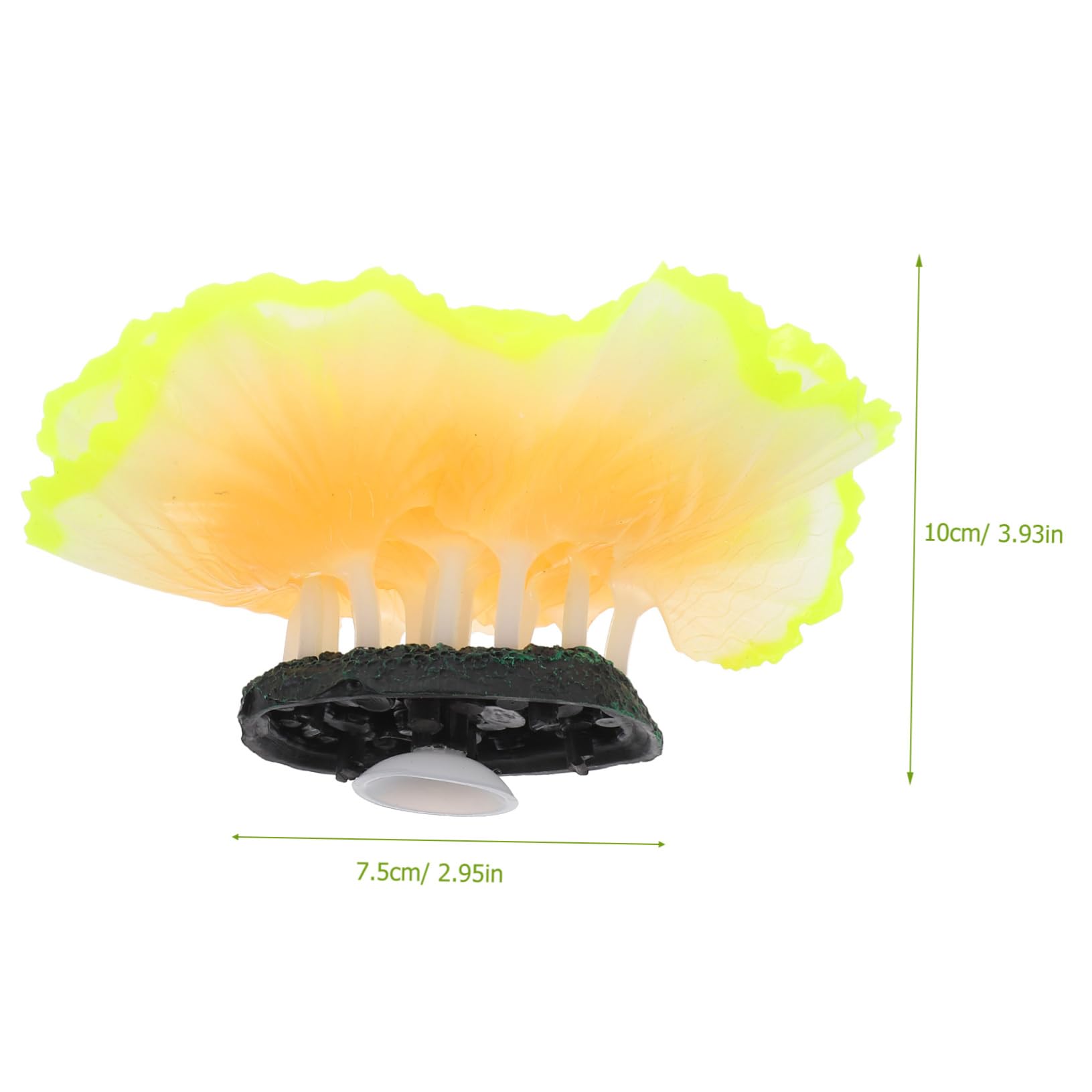 PEPLAYTAL Artificial Coral Aquarium Ornament Silicone Fish Tank Decoration for Natural Underwater Landscape Durable and Deform Resistant for Home Office Aquariums