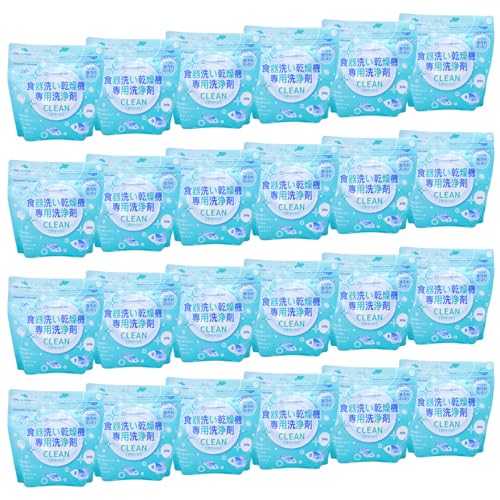 【オンライン限定】地の塩社 食器洗い乾燥機専用洗浄剤 クリーン 500g×24袋 食洗機用 パウダー 粉末 洗剤 油汚れ 汚れ落ちが良い 臭い残りなし クリーナー 食洗機 まとめ買い ケース販売 セット 業務用 24 個（Amazon）