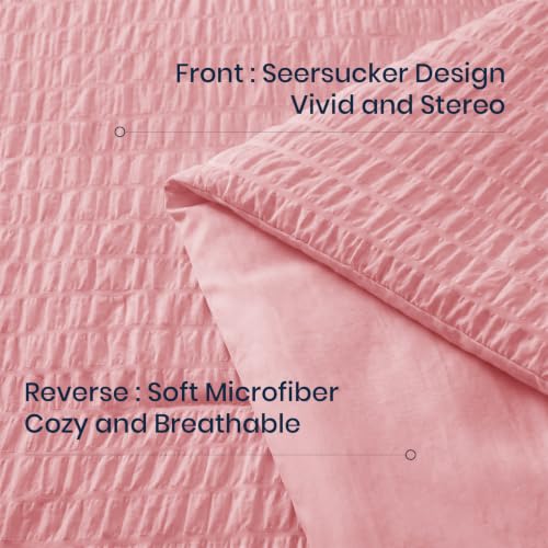 Quataly Oversized Queen Comforter Set 3PCS Seersucker Lightweight Bed Set by Quataly - Used condition - Image 3
