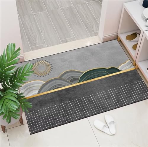 Tapis géométrique moderne gris 150x200cm résistant et polyvalent - 2