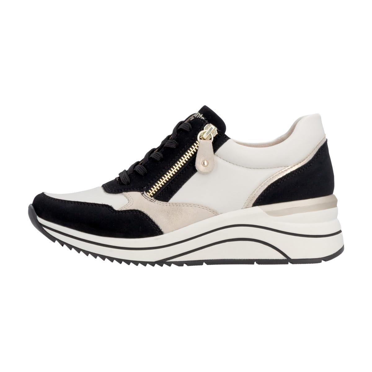Rieker Women's D0T01 Low Trainers, Black, 39 EU