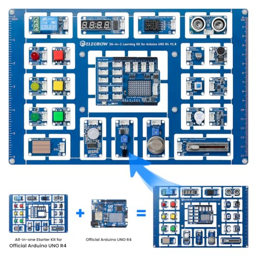 ELECROW All-in-one Starter Kit with Arduino Uno R4 WiFi Development Board - Image 4