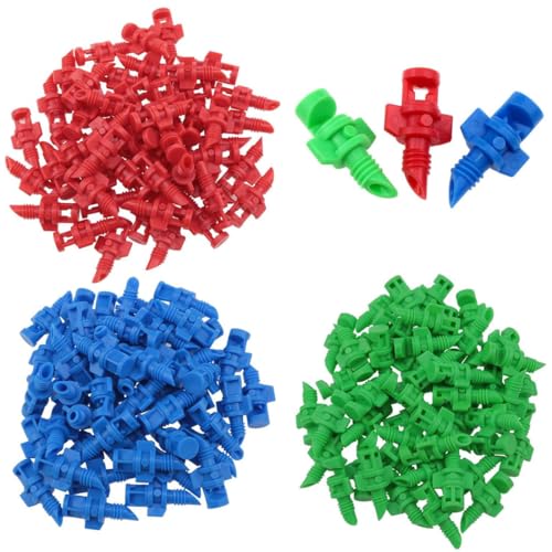 SGERUFZ 90 Piezas de emisores de riego por Goteo,Cabezales de Micro aspersor, aspersor de riego, aspersor de refracción,Micro aspersor,boquillas de aspersión de riego para Plantas (90/180/360 Grados)