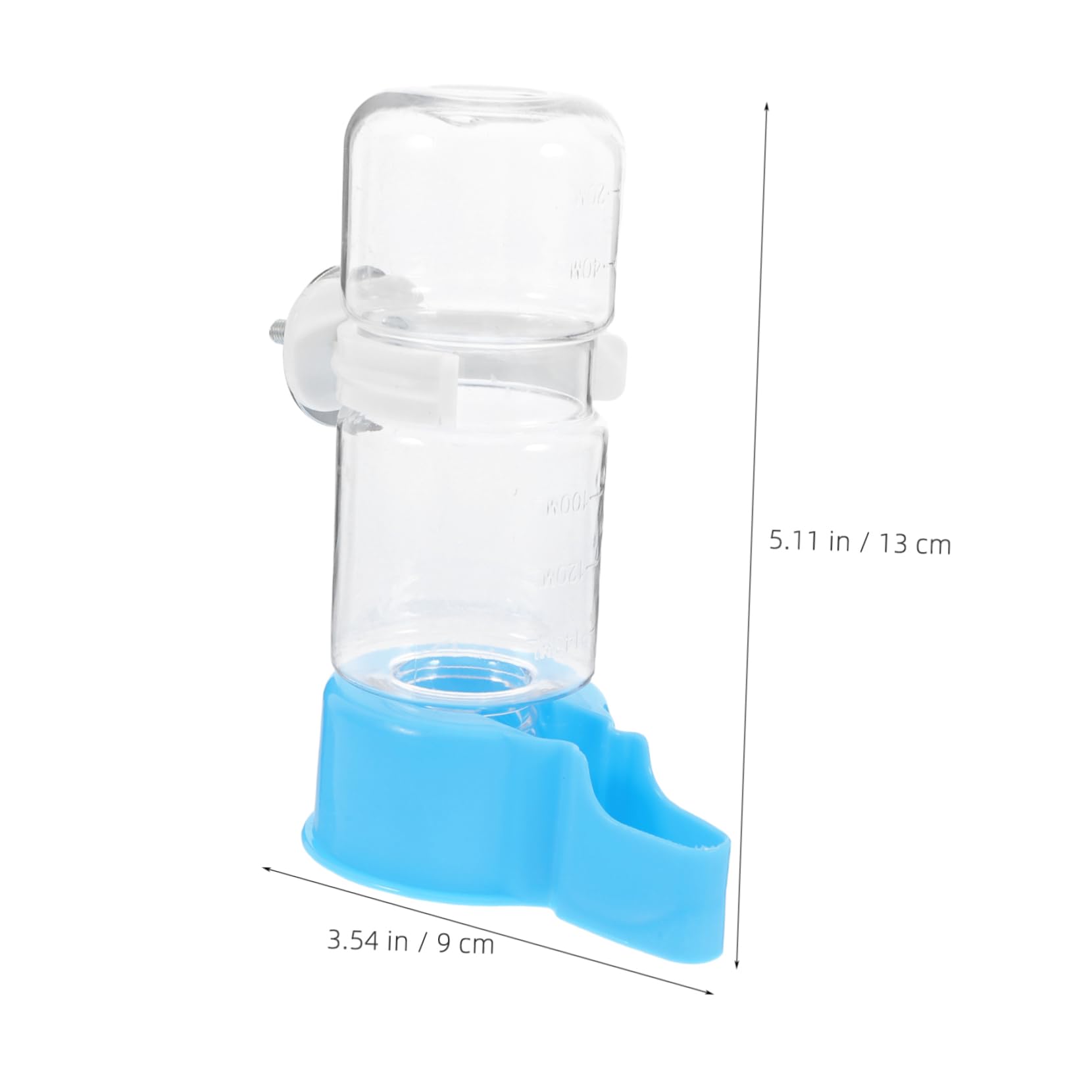 Hemobllo 5 Set Fontana Per Bere Per Pappagalli Ciotola Per L'Acqua Del Cane Gazebo Mangiatoia Per Uccelli Trasparente Distributore D'Acqua Per Gabbia Distributore 2 pezzi*5
