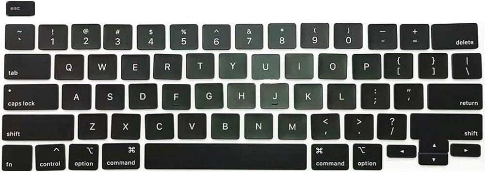 New Replacement Keyboard Keycaps Keys,Full Set of US Replacement Keycaps QWERTY for MacBook Pro 13.3"/16" A2251 A2289 A2141 2019 2020 Year EMC 3348 EMC3349 3456