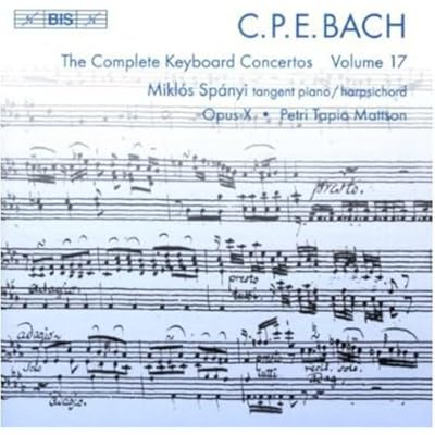 C.P.E Bach:Keyboard Concertos Vol.17