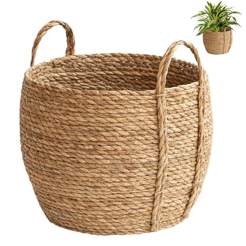 Panier à plantes tressé panier en jonc de mer rustique maison hôtel S