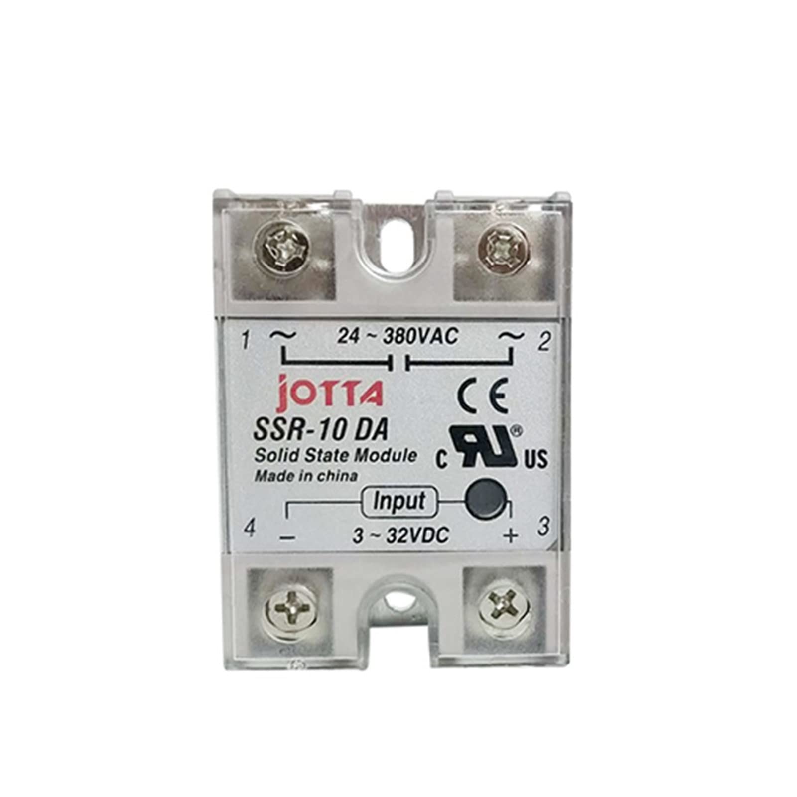 Relé de estado sólido SSR 25DA monofásico para proyectos de automatización con Arduino y PLC