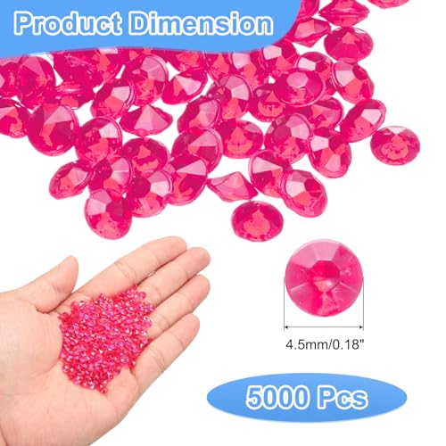 Gemas para manualidades y confeti de mesa uxcell diamantes acrílicos boda 3