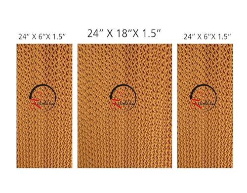 Image of Honeycomb Pad Combo | Air Cooler Cooling Pads | Honeycomb pad for Cooler (|24 inchX18 inchX1.5 inch-1| 24 inchX6 inchX1.5 inch-2 |)
