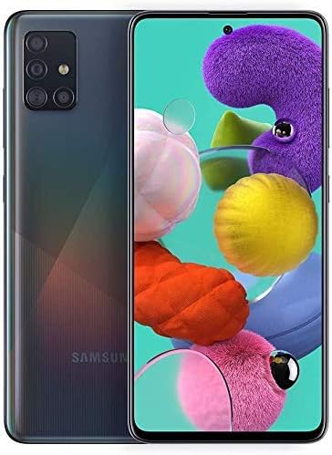 Samsung Galaxy A51 64GB (Canadian Model A515W) 6.5" Display Unlocked Phone 4G LTE Quad Camera 48MP Prism Crush Black (Renewed)