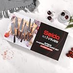 Seido Knive Master Chef Knife Set, 8-Piece Kitchen Knife Set, High-Carbon Stainless Steel Handmade Culinary Knives, Professional Chef Knives