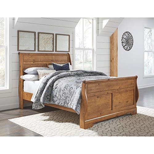 Ashley Furniture Signature Design - Bittersweet Queen Sleigh Footboard - Component Piece - Light Brown