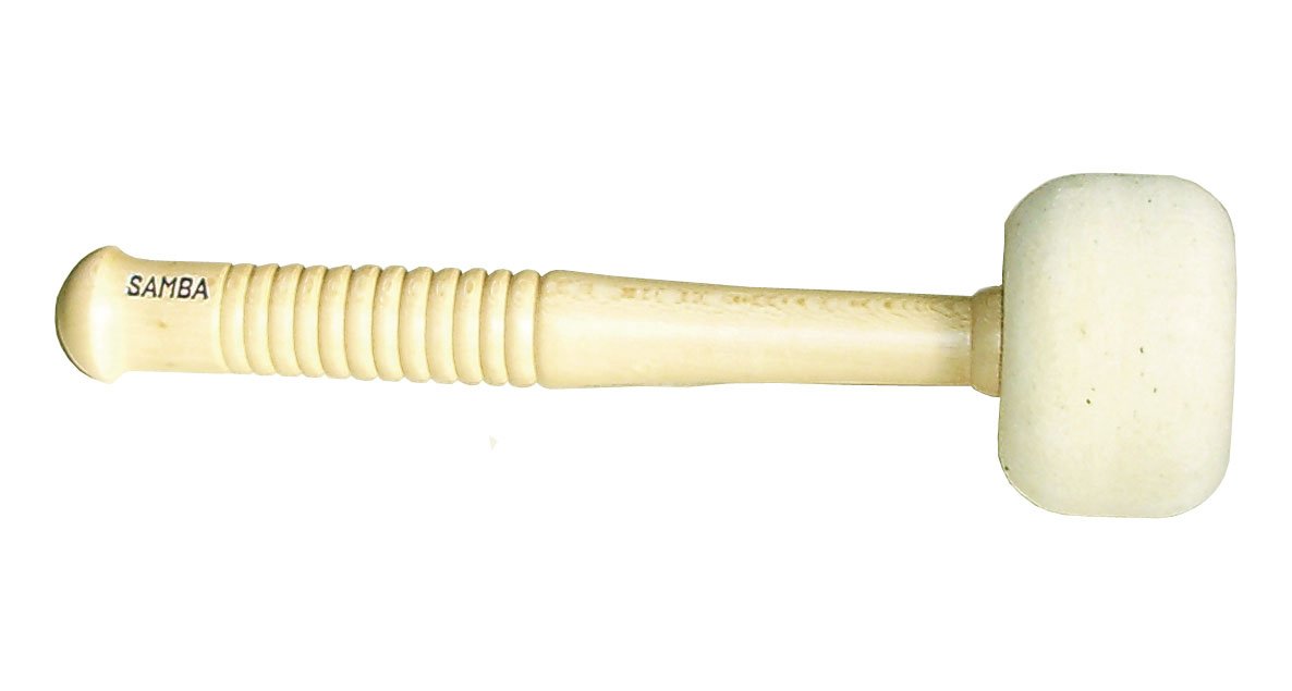 Mailloche grosse caisse, tête en feutre compact Ø 8 cm