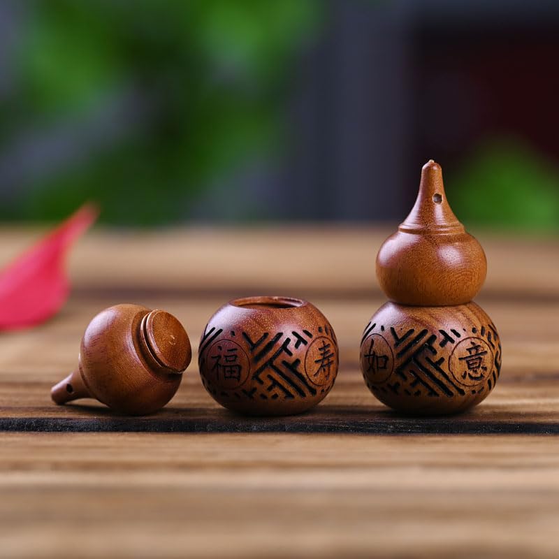 4 piezas mini botellas de madera talladas a mano miniatura 2