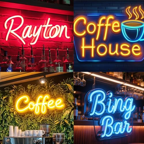 Image of Custom Neon Sign, Customizable Large Led Name Sign, Custom Neon Signs Personalized for Business Bar Store Logo, Neon Light Sign for Salon Party