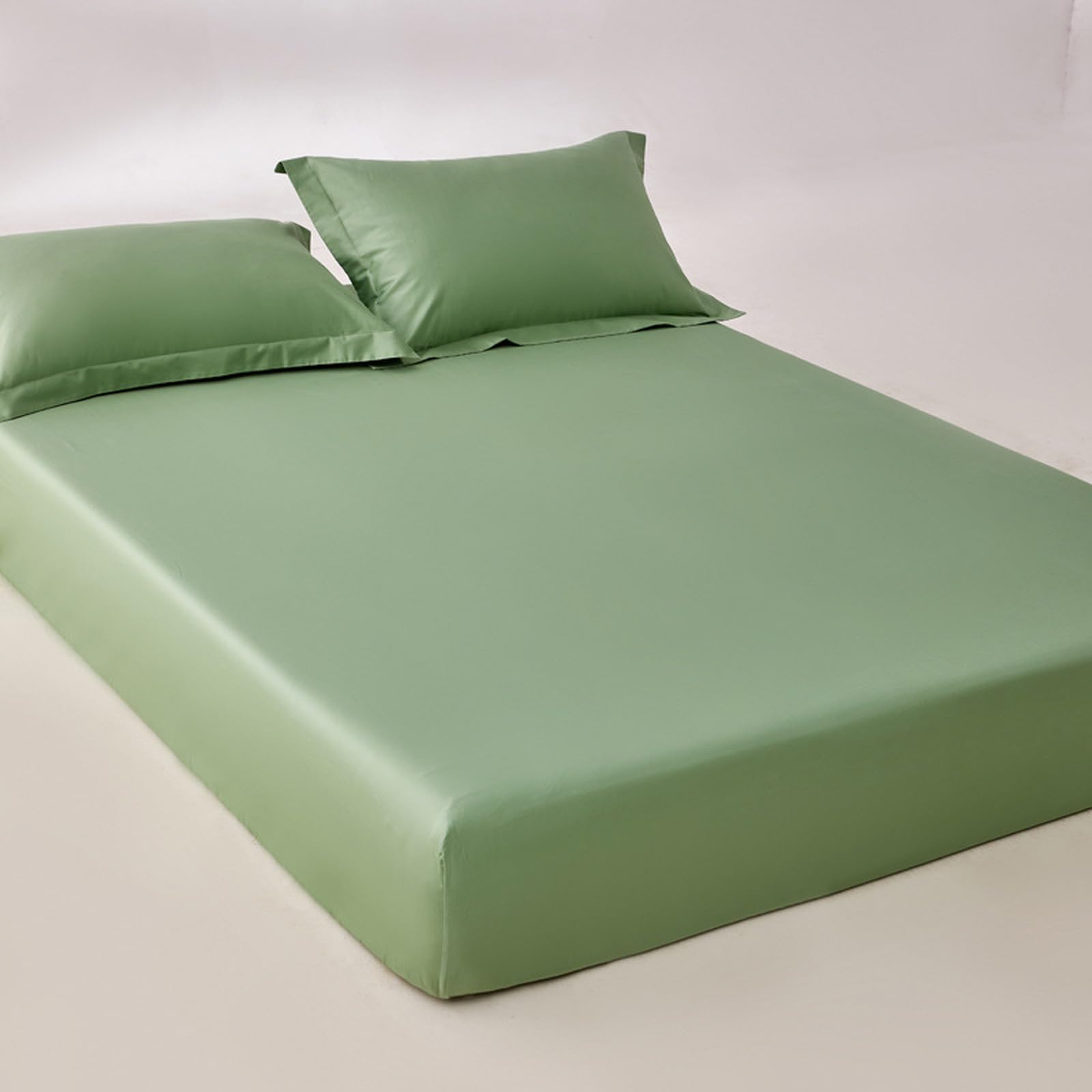 Parure de lit de luxe coton doux élastique idéal matelas king size épais