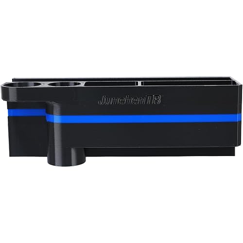 Magnetic Patrol Car Organizer for Police Duty Gear - Heat-Resistant Cruiser Tray for Phone, Flashlight, FI Card & Pen - Law Enforcement Thin Blue Line Accessory