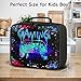 Gamer Lunch Box for Boys, Insulated Reusable Video Game Lunch Bag Portable Waterproof Leakproof Gaming Lunch Tote Bag Game boy Lunch Box for School Picnic Travel Back to School Gifts