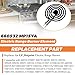 【Upgraded】660532 MP15YA Electric Range Burner Element 6 inch 1500W 4 Turns surface element fit for Whirlpool Kenmore ranges replacement burners wfc310s0ak, rf110axsq3, kf330add1,ffef3011lwd,etc.