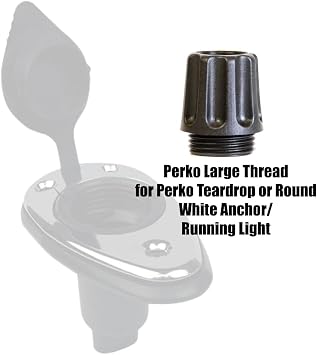 Bundle PERKO Large Threaded Collar 1 1/8 + PERKO 2-pin Round Light Base