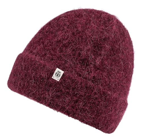 Roeckl Cap Soft Cloud Beanie bonnet en maille de qualité bordeaux
